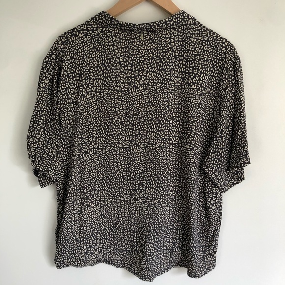 NWT Anthropologie Bretagne button Patterned Blouse - Picture 5 of 5